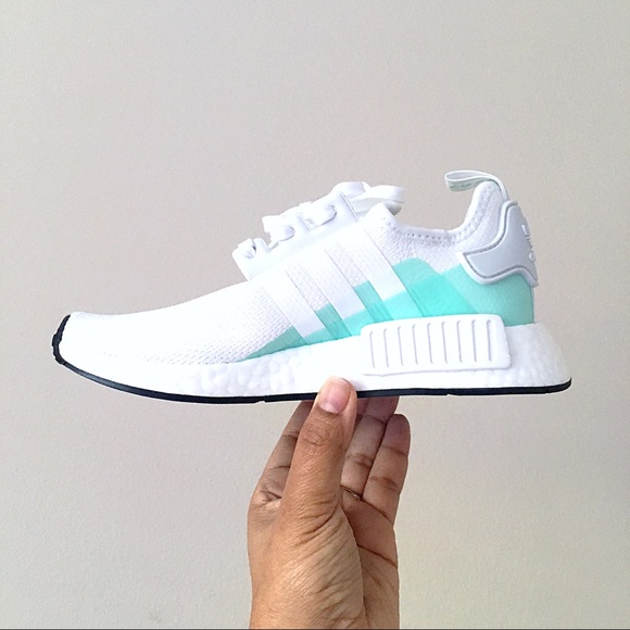 Adidas NMD R1 White Mint Green - Picture 5 of 8